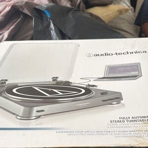 Audio-Technica Silver & Black Portable Turntable